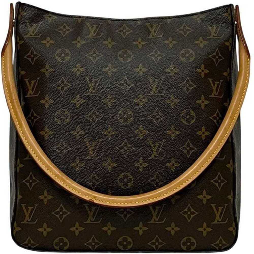 LOUIS VUITTON Brown Monogram Leather Looping GM Bag